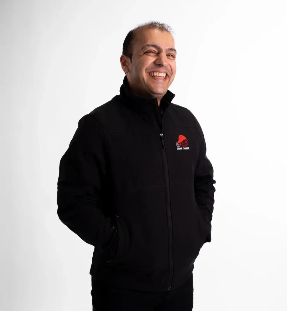 Spark Chamber electrician in company uniform