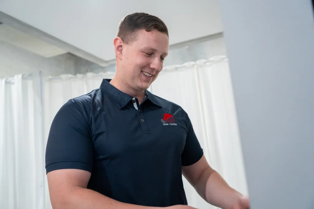 Spark Chamber electrician at work in a Sydney home